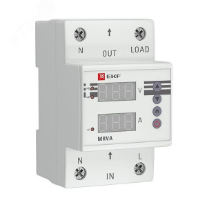 Реле напряжения и тока с дисплеем MRVA 63А PROxima MRVA-63A