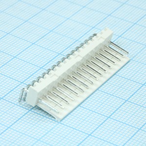 DS1070-16MRV6A, Разъем штыревой однорядный угловой на плату 16 контактов, шаг 2,54мм