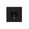 Розетка ArtGallery 16А с заземл. механизм карбон SE GAL001043