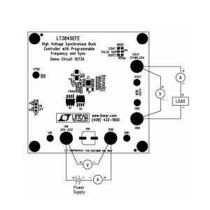 DC1073A, Средства разработки интегральных схем (ИС) управления питанием LT3845EFE Demo Board - 20V < Vin < 55V,