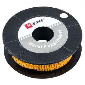 Маркер кабельный 6,0 мм2 