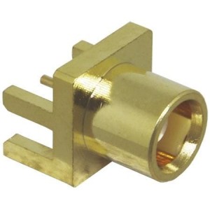 CONMCX003.062, РЧ соединители / Коаксиальные соединители MCX Fml Edge Mnt for .062" Thick Brds