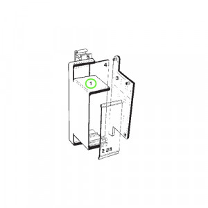 Корпус WEB 01.001.5153.0, Часть корпуса для радиоэлектронной аппаратуры (РЭА), торцевая часть (короткая), ширина: 25 мм , пластик, цвет: серый, серия wiebox WEB