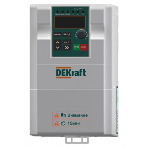 Преобразователь частоты DEKV060 3.7кВт 380В 3ф с тормозн. модулем DEKV060G3R7T4B
