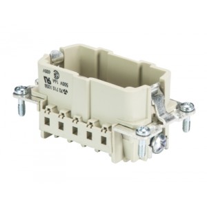 Вилочная контактная вставка 70.710.1058.0, Вилочная контактная вставка, обжимная фиксация, 10 полюсов + PE, типоразмер 10B, 500V, 16A, (обжимные контакты поставляются отдельно)