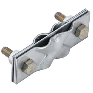 Зажим заземл. диаг. пол./прут.-пол./прут. оцинк.сталь ZGC12-11-1-16-40