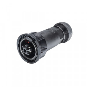 Вилочный разъем на кабель RST50i5S S1 ZR7 S SW, Вилочный разъем на кабель диаметром 20-32 мм, 5 полюсов, тип фиксации провода: винтовой, номинальные характеристики: 250/400V, 50A, цвет корпуса: черный, цвет контактной вставки: черный, серия RST POWER