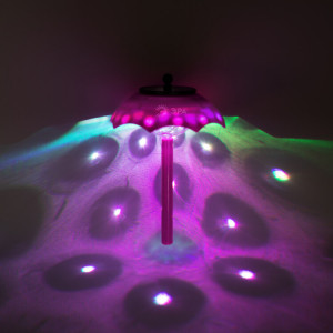 ERASF22-53 Садовый светильник Зонтик ДИСКО, на солнечной батарее, 1LED, 32 см Б0057654