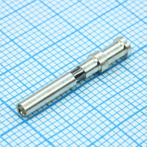 936010043, Обжимные контакты под провод 0.75 кв.мм. Розетка. Серебро. 10А