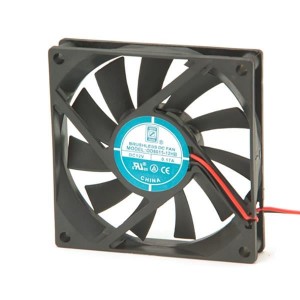 OD8015-12HB, Вентиляторы постоянного тока DC Fan, 80x15mm, 12VDC, 30CFM, 0.18A, 3200RPM, Ball Bearing, 2x Wire Leads 24AWG