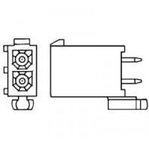 770166-1, Штыревые и гнездовые соединители 2P UNVL MATE-N-LOCK