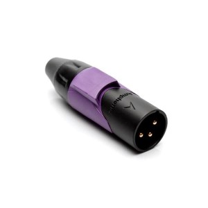 AX3MB7M-AU, Разъемы XLR 3P PIN M PLUG BLKGLD W VLT MRK SLV