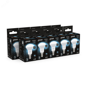 Лампа светодиодная Black 6Вт R50 рефлектор 4100К нейтр. бел. E14 530лм 106001206