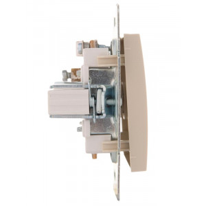 Розетка телевизионная оконечная TV СП Karina механизм крем. 707-0388-130