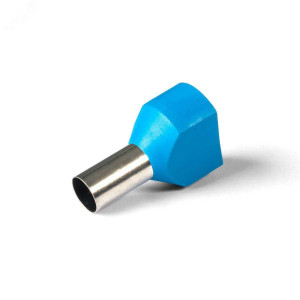 Наконечник штыревой втулочный изолированный НШВИ(2) 0.75-10, Наконечник штыревой втулочный изолированный, двойной 