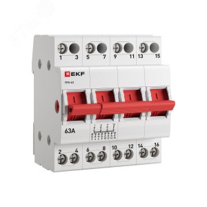 Переключатель трехпозиционный ТПС-63 4P 63А PROxima TPS463