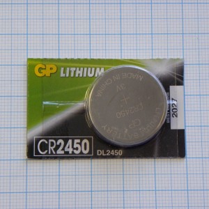 CR2450   GP, Элемент питания литиевый,3В
