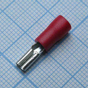 FDD2-110(5)  Red, наконечник кабельный ножевой (гнездо) с изоляцией 0.5х2.8мм, сеч. пров. 1.5-2.5мм2