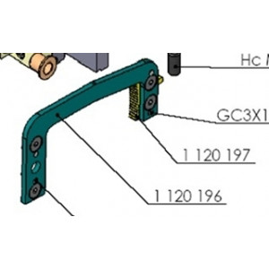 sic1120196A, Кронштейн зубчатого сектора p62