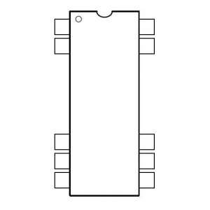 DCR022405P, Преобразователь DC/DC на печатную плату вход 24В однополярный выход 5В 0.4A 2Вт 10-Pin PDIP туба