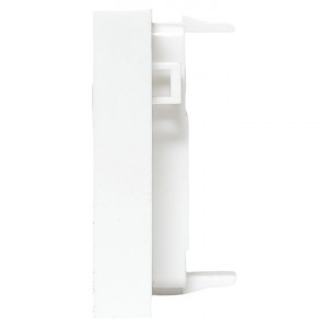 Вставка розеточная 45х45мм формат Mosaic на 1 модуль Keystone защ. шторки с маркером бел. TERACOM PRO TRP-INS-MOS-2M1P-WH