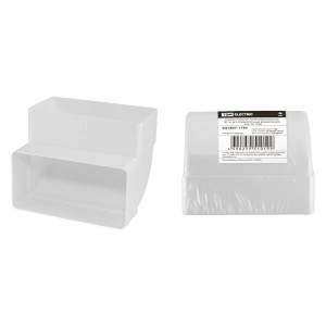 Соединительное колено вертикальное 90 гр. для прямоугольных воздуховодов, 55х110, SQ1807-1730