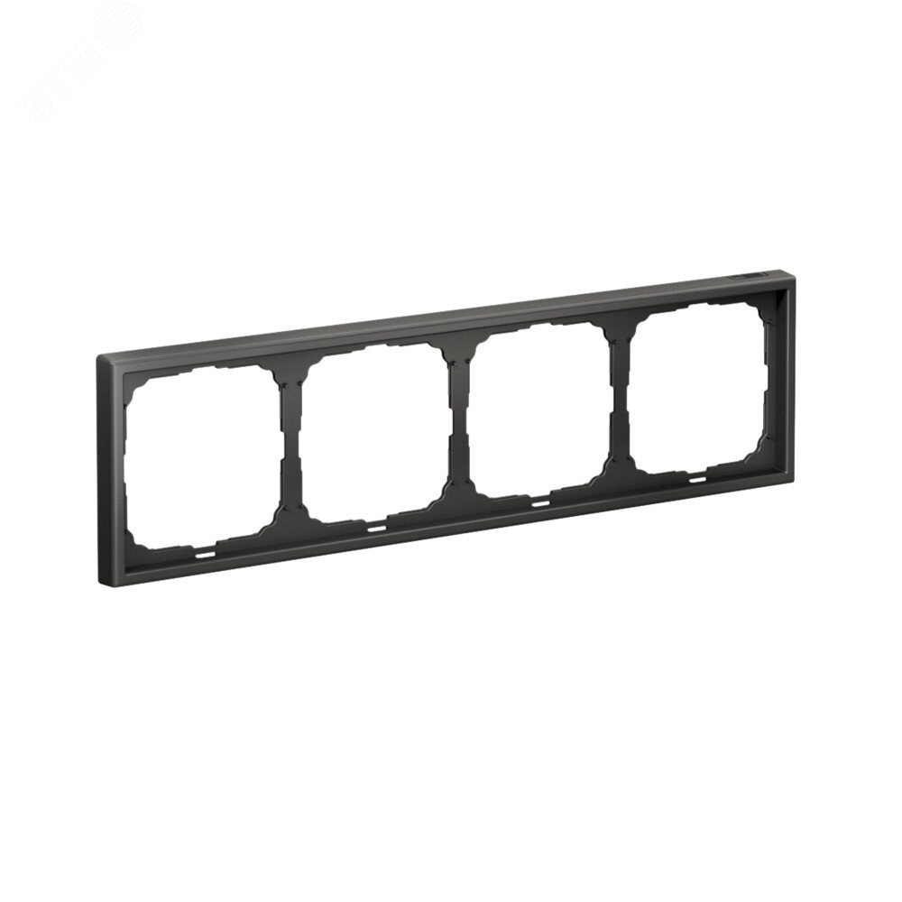 Изображение товара Рамка 4-м ArtGallery базальт Systeme Electric для электроустановочных изделий