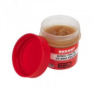 Флюс-паста TR-RMA KELLER, 20 мл, банка, Флюс для пайки. Основные компоненты: канифоль, технический вазелин и активаторы. После пайки не требуется отмывка