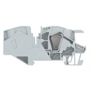 Проходная клемма WKIF 16/35, Проходная клемма, тип фиксации провода: пружинный, номинальное сечение: 16 мм кв., 76A, 800V, ширина: 12 мм, цвет: серый, тип монтажа: DIN35