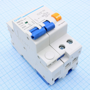Выключатель автоматический дифференциального тока 2п (1P+N) 30мА тип AC 6кА C16 NB1L 36мм CHINT 197935