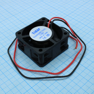 RQD 4020MS 12VDC, Вентилятор 12В 40x40х20мм, 6000 об/мин., 11.2м3/час, 24дБ, подшипник скольжения, тип вывода - провод