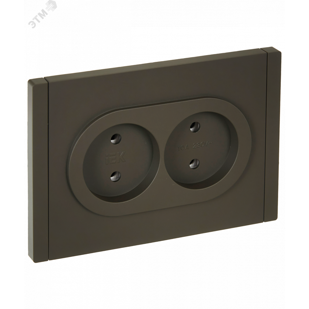 Изображение товара Розетка 2-м СП FORTE&PIANO FP326 10А IEK серый