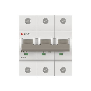 Выключатель автоматический модульный 3п C 125А 15кА ВА 47-125 PROxima EKF mcb47125-3-125C