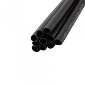 Трубка термоусадочная СТТК (2:1) 4.8/2.4 черная, двустенная клеевая термоусаживаемая трубка в метровой нарезке