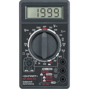 OMT-Mm02-832 (832) 82972, Мультиметр цифровой