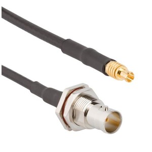 095-850-243-012, Соединения РЧ-кабелей BNC Strgt Blkhd Jack MCX Strgt 4855R,12in