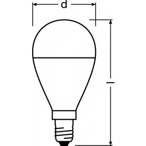 Лампа светодиодная LED Value LVCLP75 10SW/865 10Вт шар матовая E14 230В 10х1 RU OSRAM 4058075579774