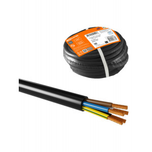 Провод ПВС 5х0,75 ГОСТ (10м), черный SQ0118-0325