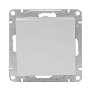 Механизм выключателя, одноклавишный, проходной, алюминий Эпика EKF UP1-SWA-11