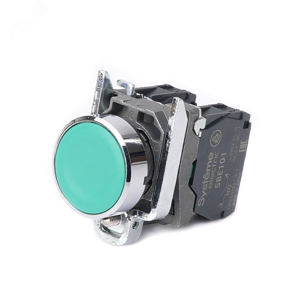 Изображение товара Кнопка SB4 модульная 22мм зеленая с возвратом без фиксации