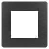 Рамка для розеток и выключателей Серия 12 12-5101-12 на 1 пост, Сатин, графит Б0052505