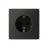 Изображение товара Розетка ArtGallery 16А с заземл. защ. шторки механизм базальт SE GAL001445