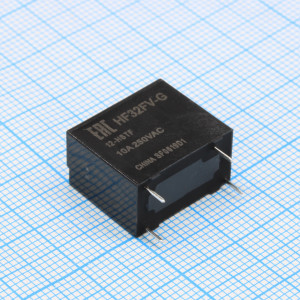 HF32FV-G/12-HSTF, Реле силовое 10А один контакт на замыкание катушка 12В Конфиг: 1A