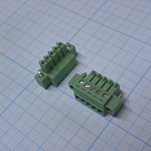 15EDGKM-3.5-05P-14-00A(H), Разъемный клеммный блок, 5 контактов. Серия 15EDGKM-3.5