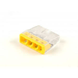 Клемма монтажная 4-проводная для 1-жильного проводника, 32390