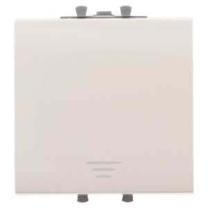 Кнопка одноклавишная модульная, "Avanti", "Ванильная дымка", 2 модуля 4405152