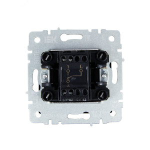 Выключатель проходной 1-кл. СП BRITE ВС10-1-6-БрЧ 10А черн. BR-V12-0-10-K02