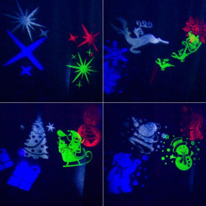 LED проектор, 12 сменных слайдов, цвет RGBW, 12В 601-262