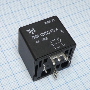 TR94-12VDC-PC-A-R, Автомобильное реле 80А один контакт на замыкание катушка 12В 80Ом
