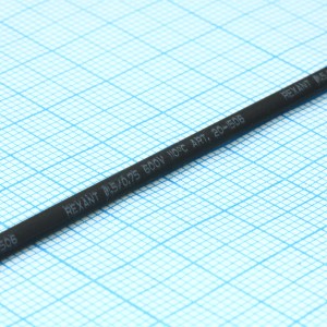 Трубка термоусадочная ТУТ нг 1,5/0,75 черная, термоусаживаемая трубка в метровой нарезке, не поддерживает горение